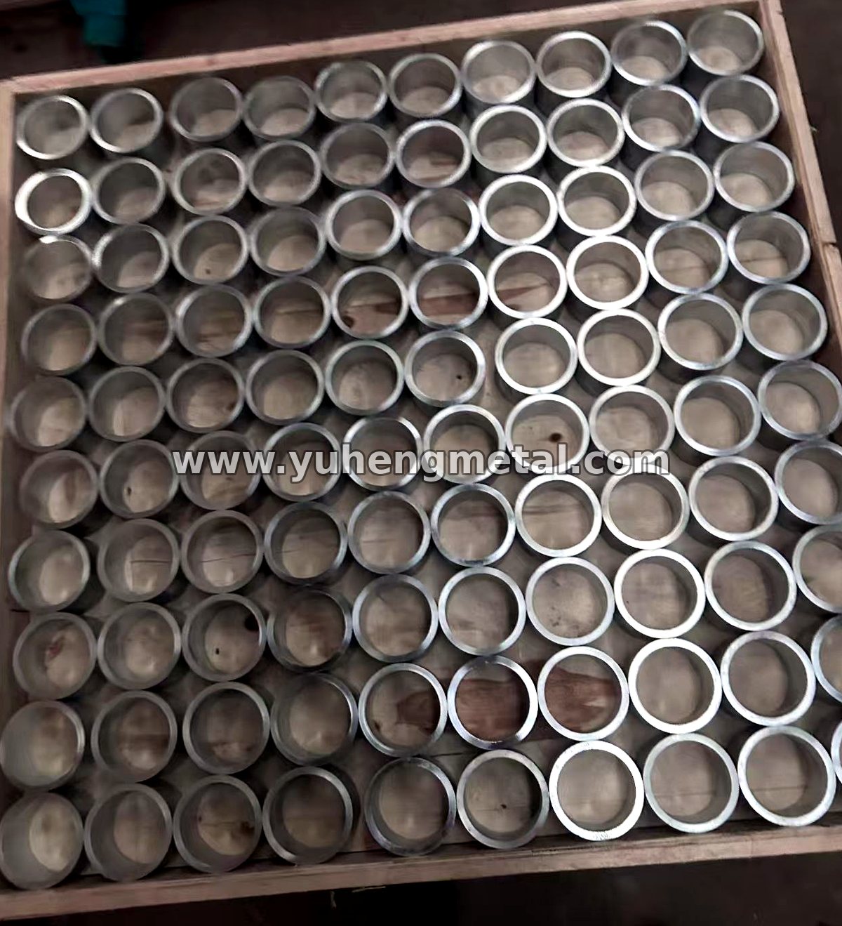 Batch of zinc-based alloy bearing bushings packed for shipment